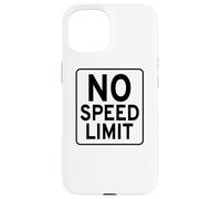 Carcasa para iPhone 15 Señal de Carretera sin límite de Velocidad