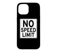 Carcasa para iPhone 15 Señal de Carretera sin límite de Velocidad