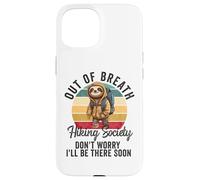 Carcasa para iPhone 15 Senderismo Sin Aliento Sociedad para Hombres Mujeres Caminante Naturaleza Amor