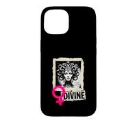 Carcasa para iPhone 15 Serpiente Diosa Divina Femenina Mítica Medusa Poder