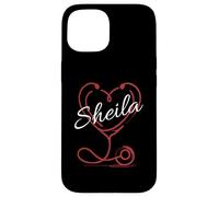 Carcasa para iPhone 15 Sheila A Nurse Gift Cute Doctor Designer Personalized Nurse