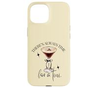 Carcasa para iPhone 15 Siempre Hay Tiempo para un Tini Espresso Martini Time Vintage