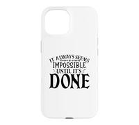 Carcasa para iPhone 15 Siempre Parece Imposible hasta Que se Hace motivador