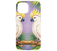 Carcasa para iPhone 15 Sinfonía Tropical con cacatúas y Flores