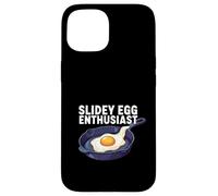 Carcasa para iPhone 15 Slidey Egg Enthusiast Cast Iron Skillet Seasoning Cooking