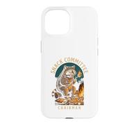 Carcasa para iPhone 15 Snack Committee Chairman, Raccoon Camping Humor