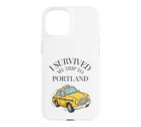 Carcasa para iPhone 15 Sobreviví a mi Viaje a Portland en un Taxi de Portland City