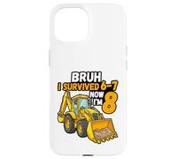 Carcasa para iPhone 15 Sobreviví a Seis Siete Ahora Soy 8 8 cumpleaños 67 Meme Digger