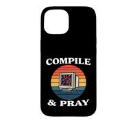 Carcasa para iPhone 15 Software Developer Compile & Pray Retro Coder