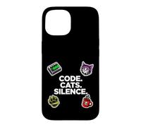 Carcasa para iPhone 15 Software Engineer Introvert Code Cats Silence