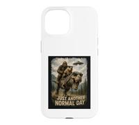 Carcasa para iPhone 15 Solo Otro día Normal | Retro Bigfoot Capibara T-Rex