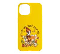 Carcasa para iPhone 15 Solo un capítulo más de Skeleton Reader Fall Book Lover Autumn