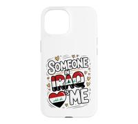 Carcasa para iPhone 15 Someone In Iraq Loves Me Heart Iraq Flag