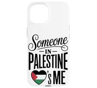 Carcasa para iPhone 15 Someone In Palestine Loves Me Palestine Heart