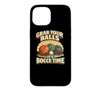 Carcasa para iPhone 15 Squadra Italiana di giocatori di Bocce retrò Grab Your Balls