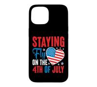 Carcasa para iPhone 15 Staying Fly on The 4th of July Toddler Happy 4th of July