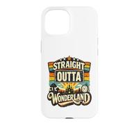 Carcasa para iPhone 15 Straight Outta Wonderland Vintage Retro Funny Fantasy Cita