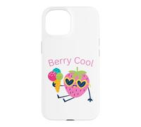 Carcasa para iPhone 15 Strawberry Berry Cool Summer Icecream