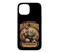 Carcasa para iPhone 15 Strongman It's A Calling I Move Heavy Things Stones Lifting