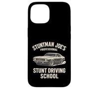 Carcasa para iPhone 15 Stuntman Joe's Professional Stunt Driving School Test Pass