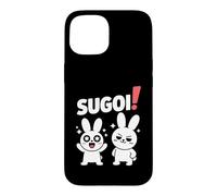 Carcasa para iPhone 15 Sugoi! Funny Chibi Anime Bunny Kawaii Manga Comedia
