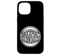 Carcasa para iPhone 15 SUNY Brockport Golden Eagles Retro Basketball Classic