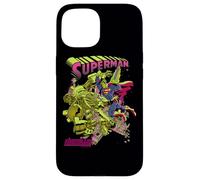 Carcasa para iPhone 15 Superman Versus Metallo Blacklight