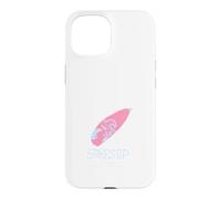 Carcasa para iPhone 15 Surf's Up Mano Dibujado Rosa Surfboard Ocean