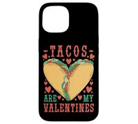 Carcasa para iPhone 15 Tacos Are My Valentine Funny Valentine’s Day Foodie