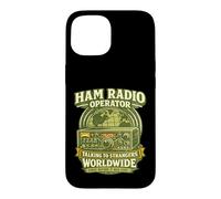 Carcasa para iPhone 15 Talking To Strangers Worldwide Funny Ham Radio Operator