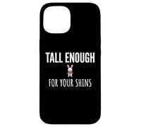 Carcasa para iPhone 15 Tall Enough for Your Shins Cute Bunny Rabbit Boxing