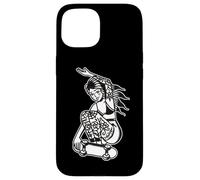 Carcasa para iPhone 15 Tatuado Skater Girl Blackwork