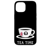 Carcasa para iPhone 15 Tea Time Queen Elizabeth II UK Memoriam 1926-2022 - Copa de té