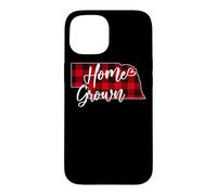 Carcasa para iPhone 15 Tela Escocesa roja cultivada en casa de Nebraska Buffalo NE State Love