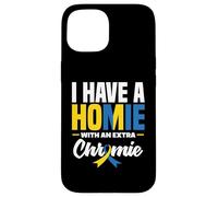 Carcasa para iPhone 15 Tengo un Homie con un síndrome de Down Extra Chromie T21