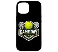 Carcasa para iPhone 15 Tenis Game Day Fan Lover Lindo Jugador Entrenador Espectador Cita