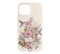 Carcasa para iPhone 15 Terapia del Habla Floral Maestro colibrí Aula ABC