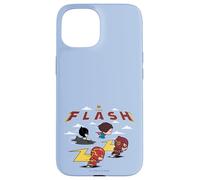 Carcasa para iPhone 15 The Flash Movie Batman Supergirl Chibi in The Sky