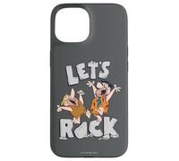 Carcasa para iPhone 15 The Flintstones Fred Barney Let's Rock