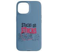 Carcasa para iPhone 15 The Flintstones Fred Barney Stacks on Stacks