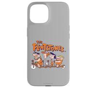 Carcasa para iPhone 15 The Flintstones Fred Wilma Betty Barney on Bike