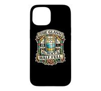 Carcasa para iPhone 15 The Glass Always Half Full de vitrales y atrapasoles