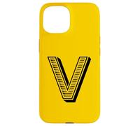 Carcasa para iPhone 15 The Letter V Fun Big and Bold for Eventos Family Teams Group