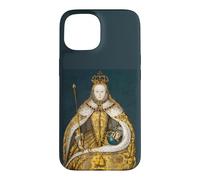 Carcasa para iPhone 15 The Queen, Cool Portrait Drawn Art, Be a Queen Graphic