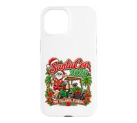 Carcasa para iPhone 15 The Villages Florida SantaCon 2026 Carrito de Golf de Navidad