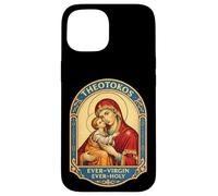 Carcasa para iPhone 15 Theotokos Ever-Virgin Ever-Santo Cristiano Ortodoxo María Dios