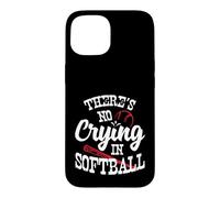 Carcasa para iPhone 15 Theres No Crying in Softball Game Sports Baseball Lover