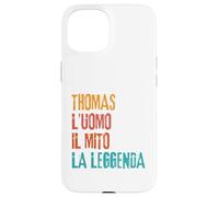 Carcasa para iPhone 15 Thomas L'Uomo Il Mito La Leggenda Festa di Compleanno