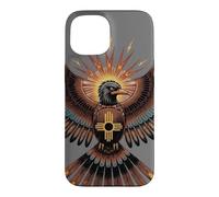 Carcasa para iPhone 15 Thunderbird Nativo Americano Mitología Southwest Bird Zia