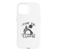 Carcasa para iPhone 15 Tiempo para Viajar Camping Vacaciones Libertad